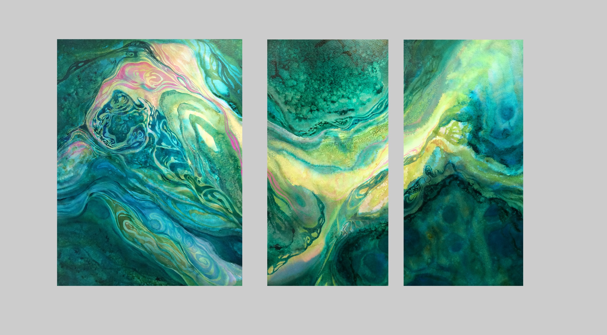 Second Large Triptych Completed! | Dragonfly Spirit Studio